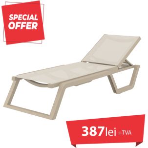 Sezlong Rio Taupe