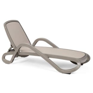 Sezlong Alfa tortora / tortora