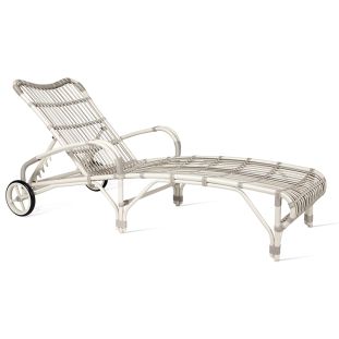 Sezlong Lucy - aluminiu, ratan sintetic