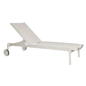 Sezlong Lago - metal, textil