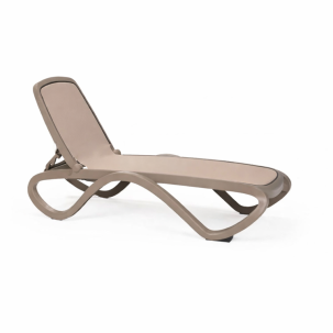 Sezlong Omega - polipropilena tortora, textilina tortora